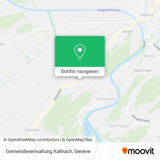 Gemeindeverwaltung Kallnach Karte
