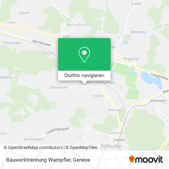 Bauwerktrennung Wampfler Karte