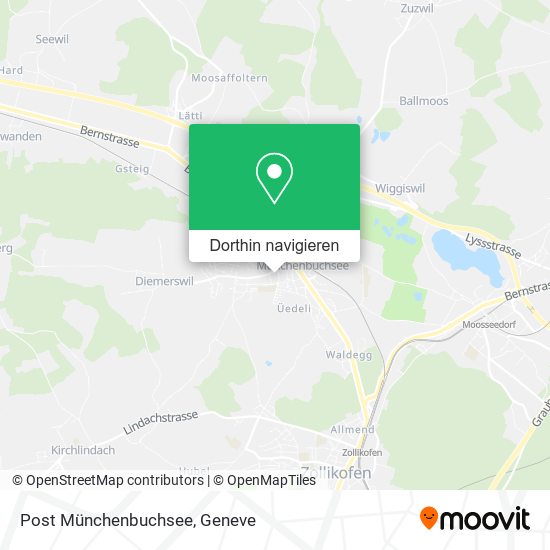 Post Münchenbuchsee Karte