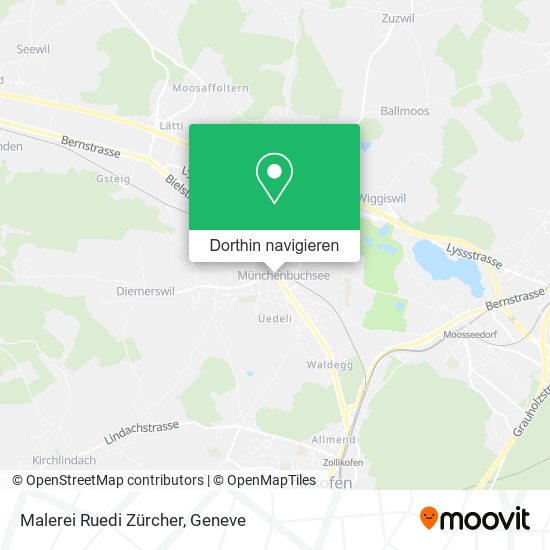 Malerei Ruedi Zürcher Karte