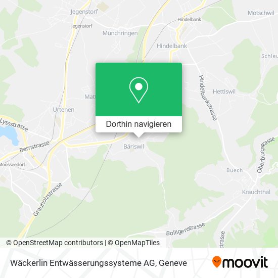 Wäckerlin Entwässerungssysteme AG Karte