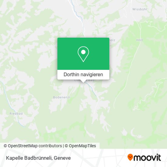 Kapelle Badbrünneli Karte