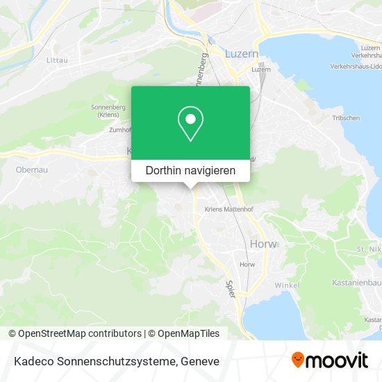 Kadeco Sonnenschutzsysteme Karte