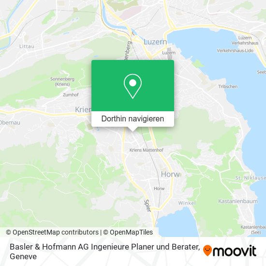 Basler & Hofmann AG Ingenieure Planer und Berater Karte