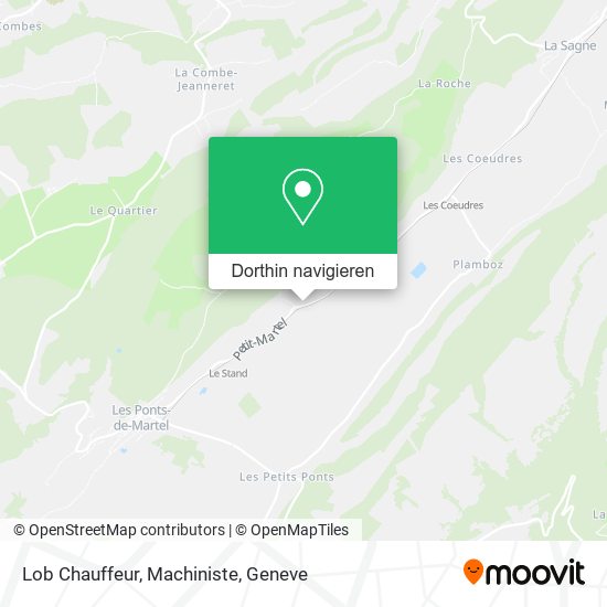 Lob Chauffeur, Machiniste Karte
