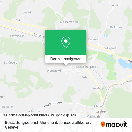 Bestattungsdienst Münchenbuchsee Zollikofen Karte