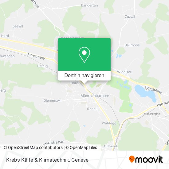 Krebs Kälte & Klimatechnik Karte