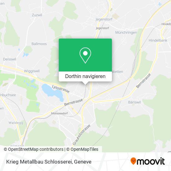 Krieg Metallbau Schlosserei Karte