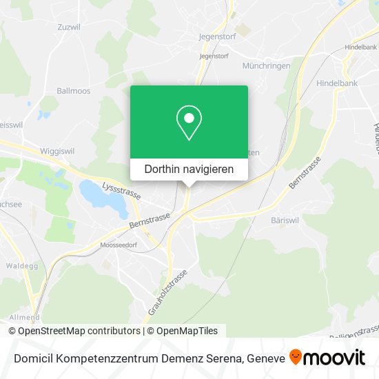 Domicil Kompetenzzentrum Demenz Serena Karte