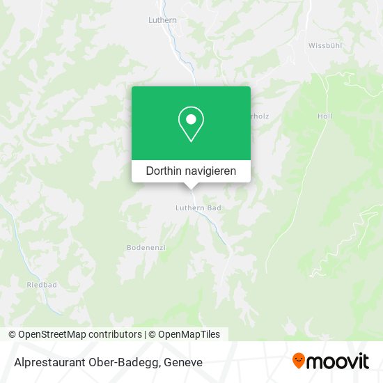 Alprestaurant Ober-Badegg Karte