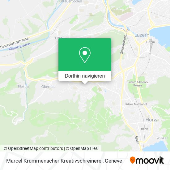 Marcel Krummenacher Kreativschreinerei Karte