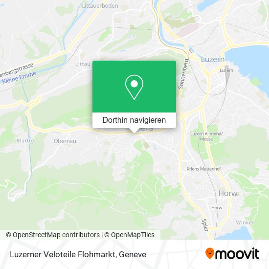 Luzerner Veloteile Flohmarkt Karte