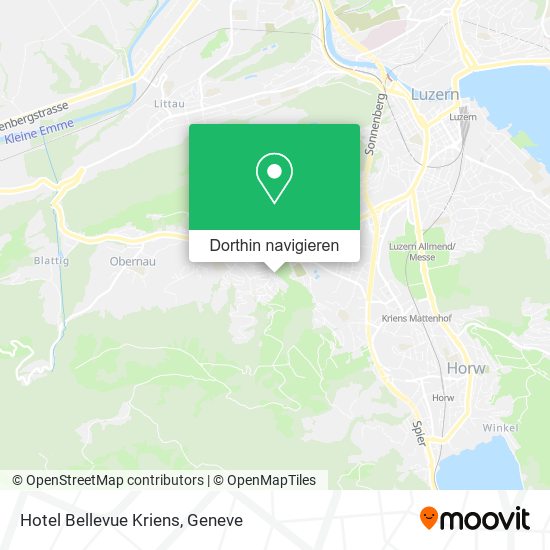 Hotel Bellevue Kriens Karte
