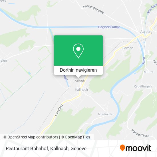 Restaurant Bahnhof, Kallnach Karte
