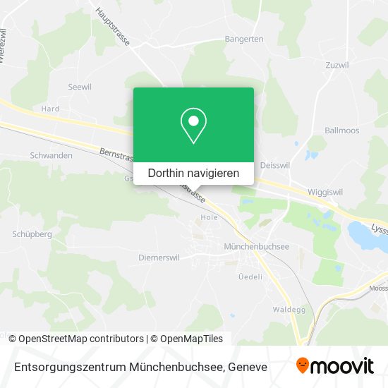 Entsorgungszentrum Münchenbuchsee Karte