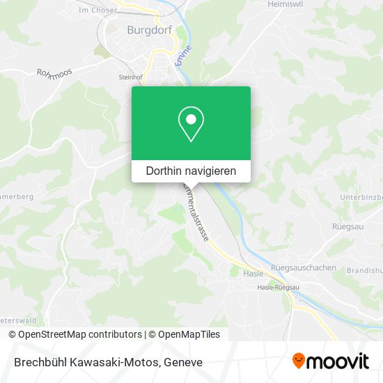 Brechbühl Kawasaki-Motos Karte