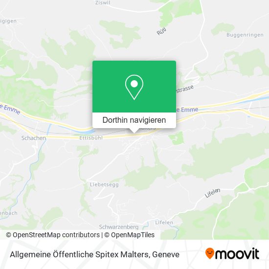 Allgemeine Öffentliche Spitex Malters Karte