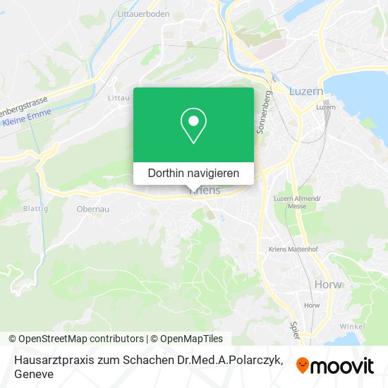 Hausarztpraxis zum Schachen Dr.Med.A.Polarczyk Karte