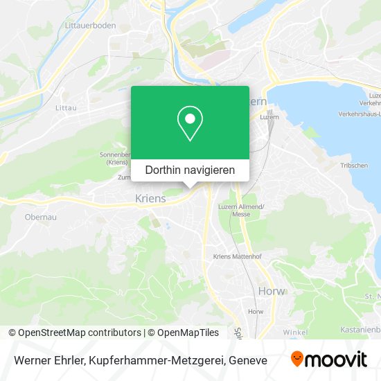 Werner Ehrler, Kupferhammer-Metzgerei Karte