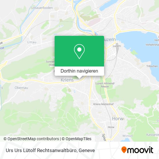Urs Urs Lütolf Rechtsanwaltbüro Karte