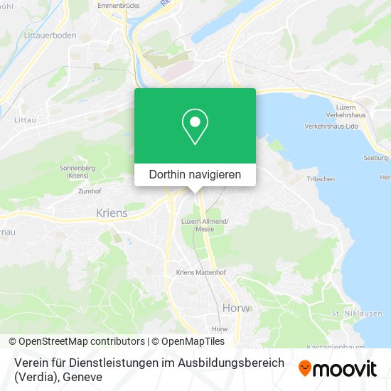 Verein für Dienstleistungen im Ausbildungsbereich (Verdia) Karte