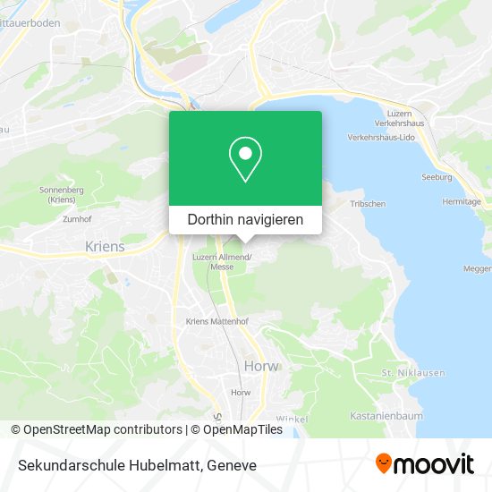Sekundarschule Hubelmatt Karte
