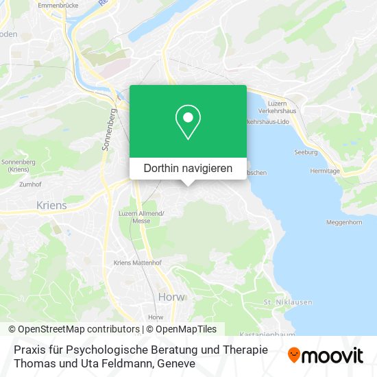 Praxis für Psychologische Beratung und Therapie Thomas und Uta Feldmann Karte