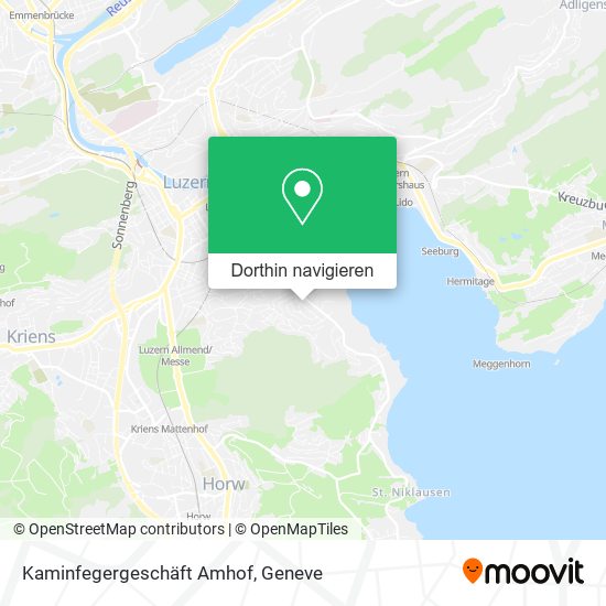 Kaminfegergeschäft Amhof Karte