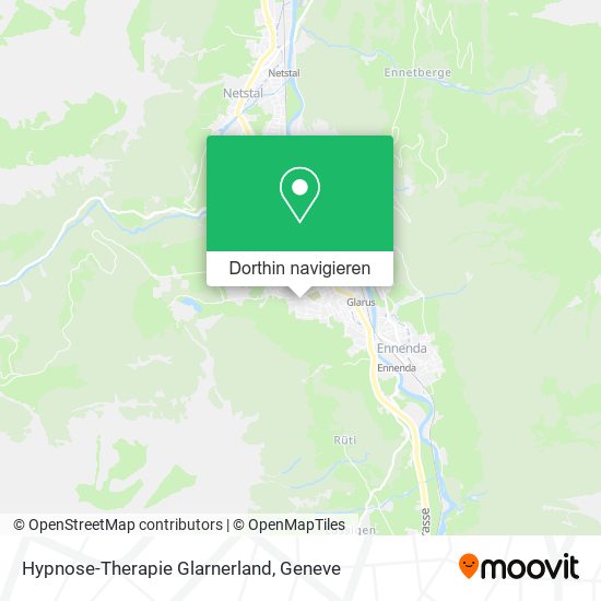 Hypnose-Therapie Glarnerland Karte