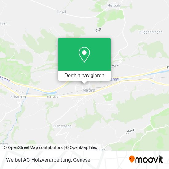 Weibel AG Holzverarbeitung Karte