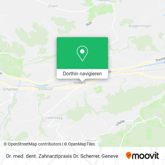 Dr. med. dent. Zahnarztpraxis Dr. Scherrer Karte