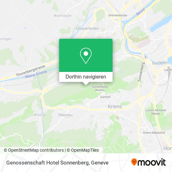 Genossenschaft Hotel Sonnenberg Karte