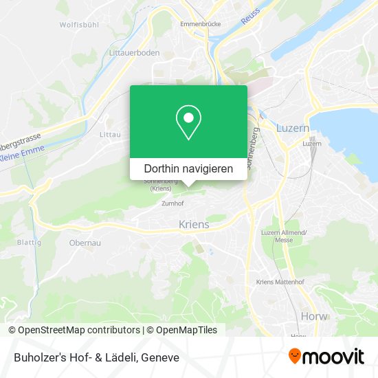 Buholzer's Hof- & Lädeli Karte