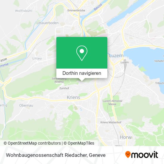 Wohnbaugenossenschaft Riedacher Karte