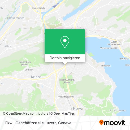 Ckw - Geschäftsstelle Luzern Karte