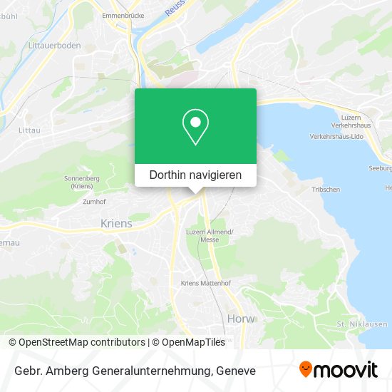 Gebr. Amberg Generalunternehmung Karte