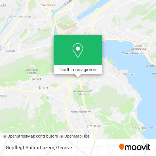 Gepflegt Spitex Luzern Karte