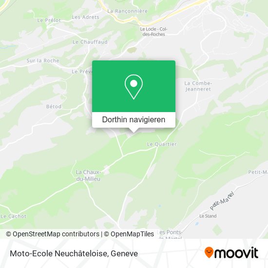 Moto-Ecole Neuchâteloise Karte