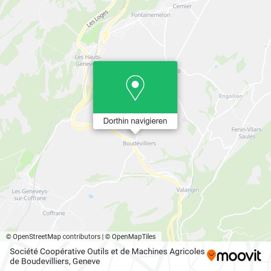 Société Coopérative Outils et de Machines Agricoles de Boudevilliers Karte