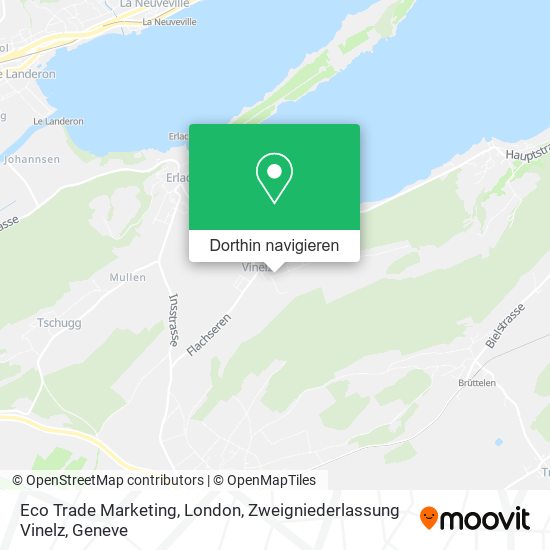 Eco Trade Marketing, London, Zweigniederlassung Vinelz Karte