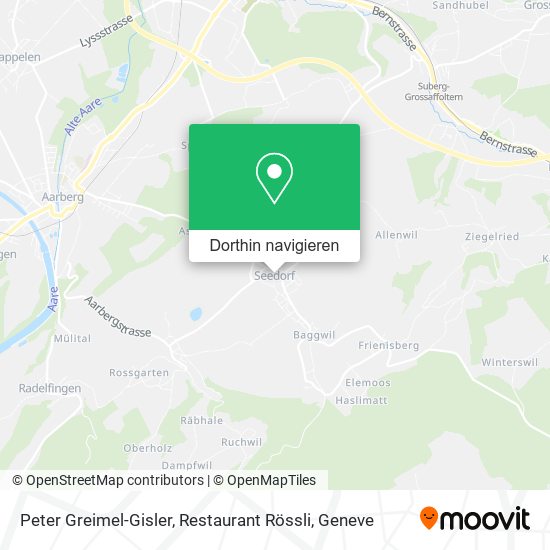 Peter Greimel-Gisler, Restaurant Rössli Karte