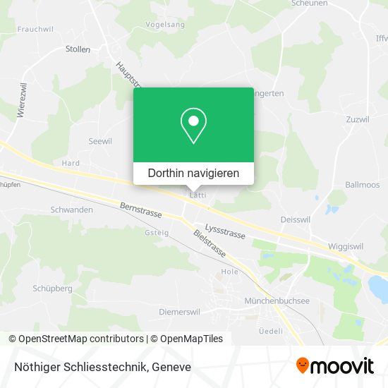 Nöthiger Schliesstechnik Karte