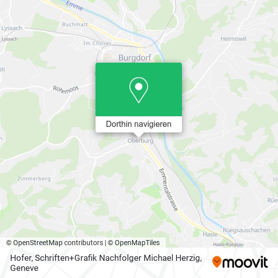 Hofer, Schriften+Grafik Nachfolger Michael Herzig Karte