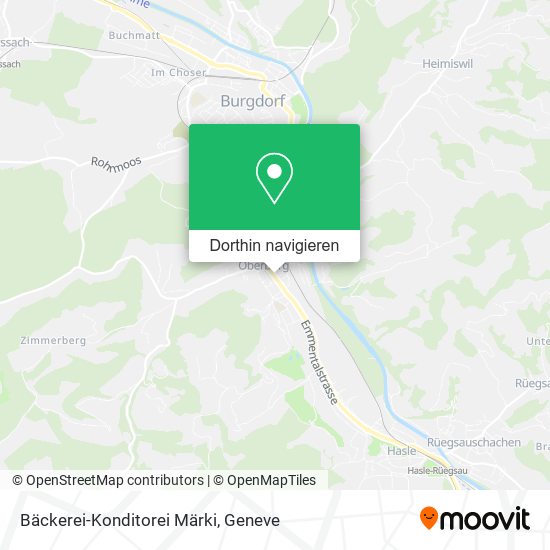 Bäckerei-Konditorei Märki Karte