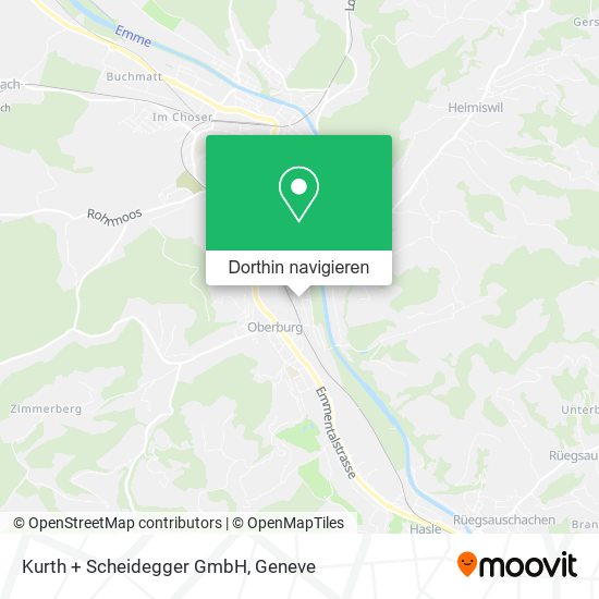 Kurth + Scheidegger GmbH Karte