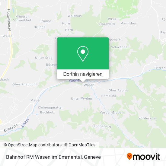 Bahnhof RM Wasen im Emmental Karte