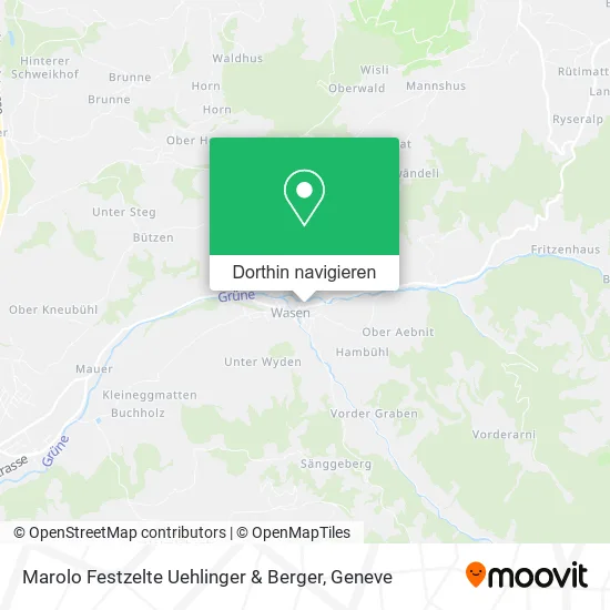 Marolo Festzelte Uehlinger & Berger Karte