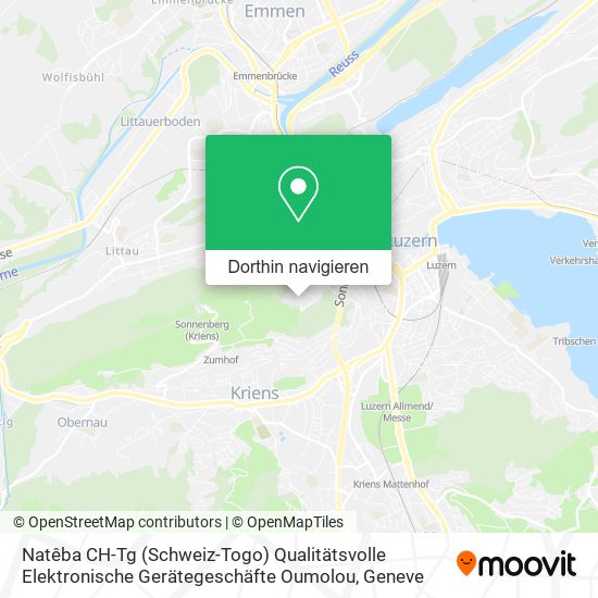 Natêba CH-Tg (Schweiz-Togo) Qualitätsvolle Elektronische Gerätegeschäfte Oumolou Karte