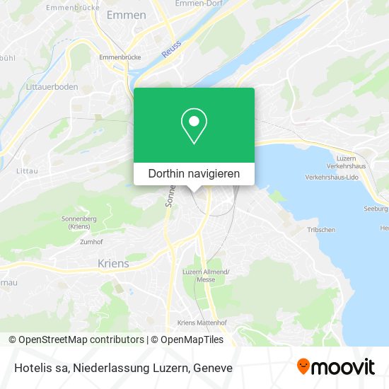 Hotelis sa, Niederlassung Luzern Karte