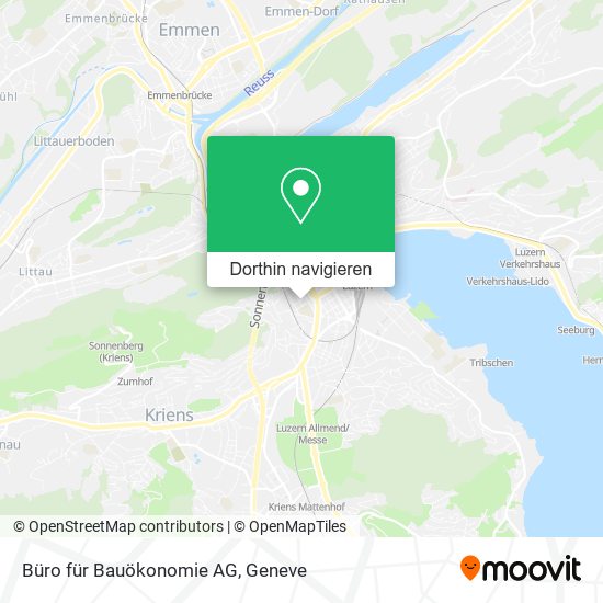 Büro für Bauökonomie AG Karte